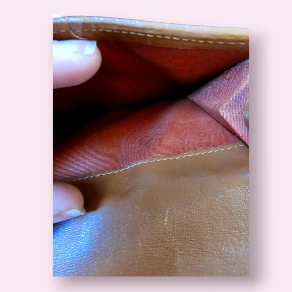 DIOR VINTAGE LEATHER BIFOLD WALLET - Picture 4 of 6